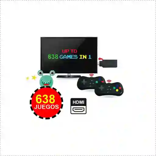 Consola Retro Hdmi 636 Juegos Arcade 2 Controles
