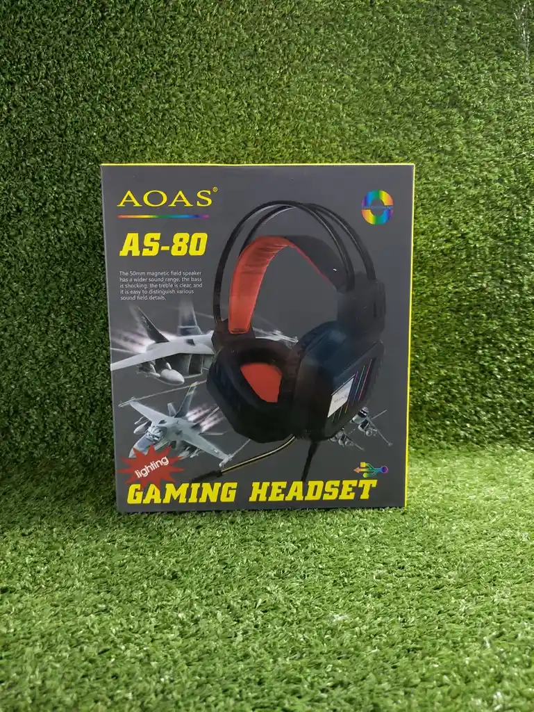 Diadema Gamer As-80 | Gaming Headset | Aoas | Audifono | Microfono | Calidad