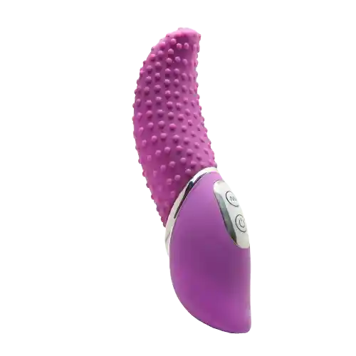 Vibrador Con Textura En Forma De Lengua