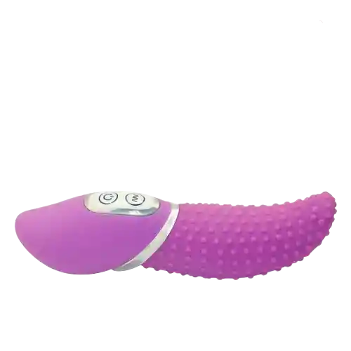 Vibrador Con Textura En Forma De Lengua