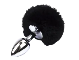 Plug Anal Con Cola De Conejo Negra