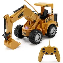 Carro Retroexcavadora Control Remoto Pila Recargable Luces 66-29