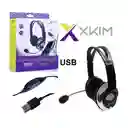   X-Kim  Audifonos Qsb Microfono Usb 