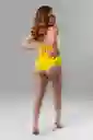 Vestido De Baño Bikini Heart Ref. Agua Amarillo Talla S