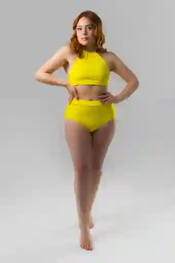 Vestido De Baño Bikini Heart Ref. Agua Amarillo Talla S