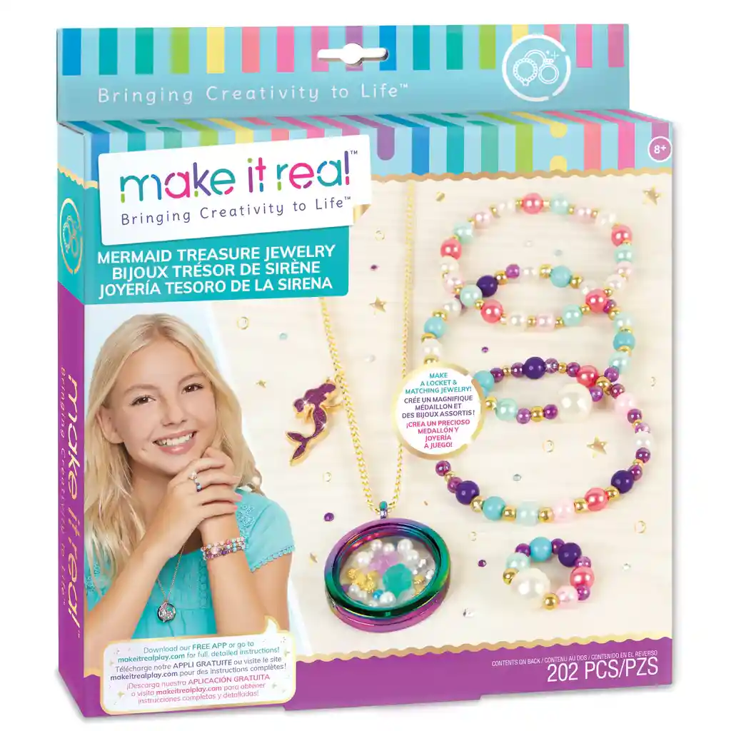 Kit Para Hacer Pulseras Manillas Perlas Juguete Para Niñas