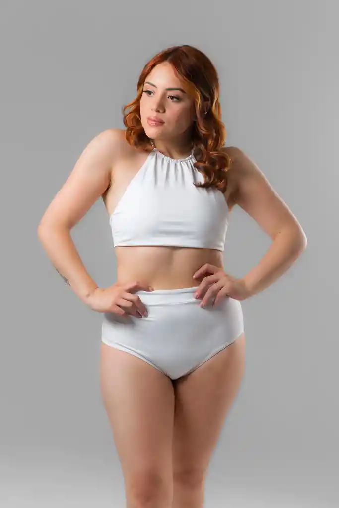 Vestido De Baño Bikini Heart Ref. Agua Blanco Talla M