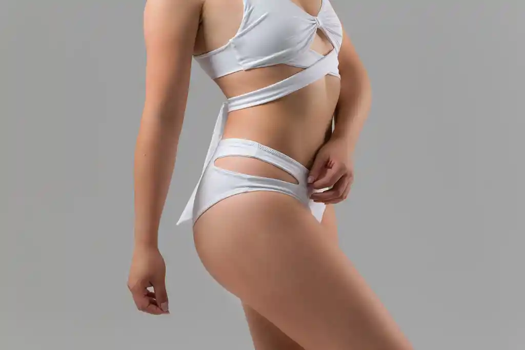 Vestido De Baño Bikini Heart Ref. Fuego Blanco Talla S