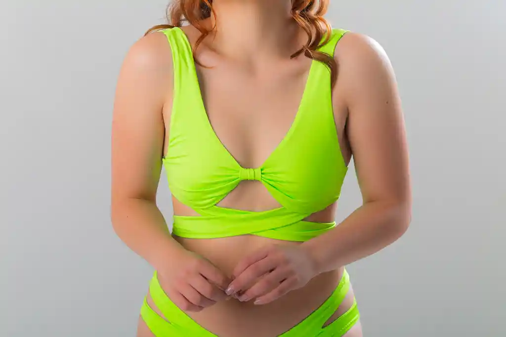 Vestido De Baño Bikini Heart Ref. Fuego Verde Talla S