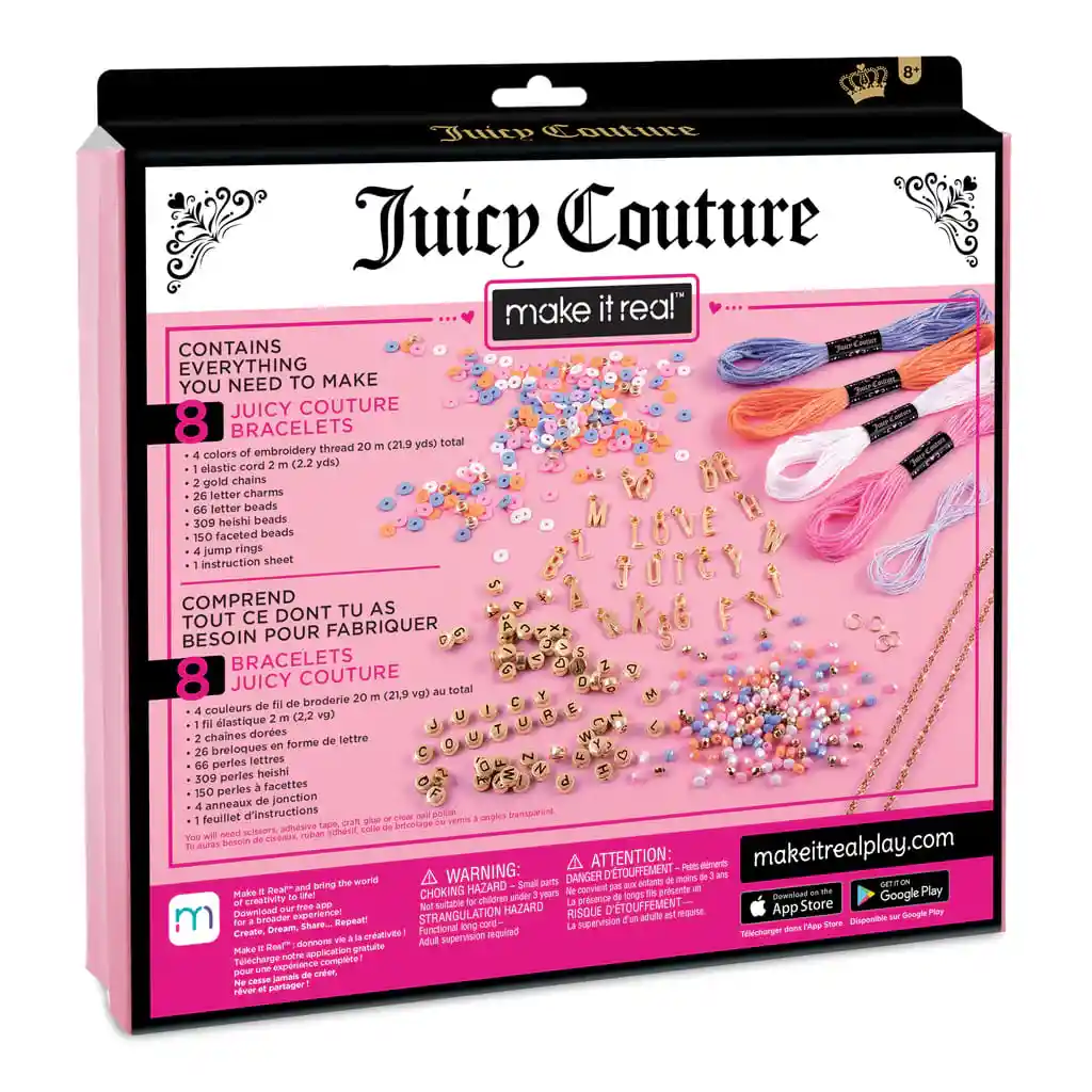 Kit Para Hacer Pulseras Juguete Niñas Juicy Couture Letras