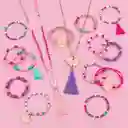 Kit Para Hacer Pulseras Manillas Accesorios Madera Juguete Niñas