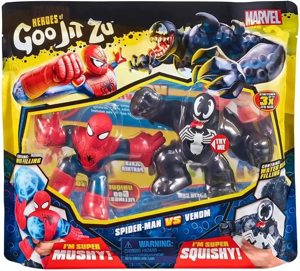 De Goo Jit Zu Spider-man Vs Venom X2 Heroes Marvel