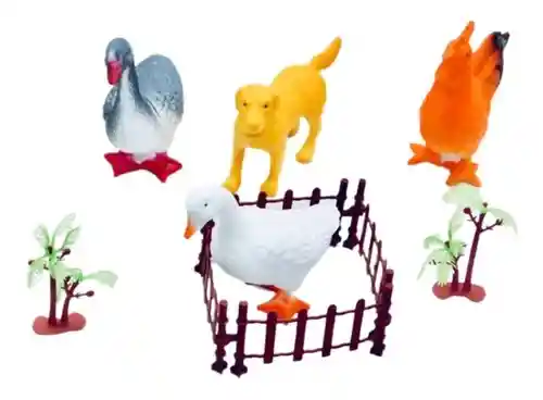 Pesebre Set 4 Animales Granja Niños