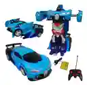 Robot Carro Control Recargable Luz Juguete Transformers 1:18