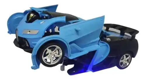 Robot Carro Control Recargable Luz Juguete Transformers 1:18