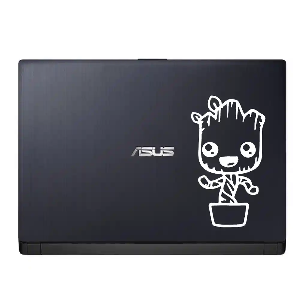 Sticker Para Portatil Groot Blanco