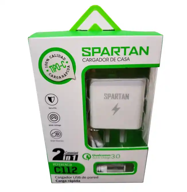Cargador Spartan Tc 3.1 Amp De Alta Velocidad