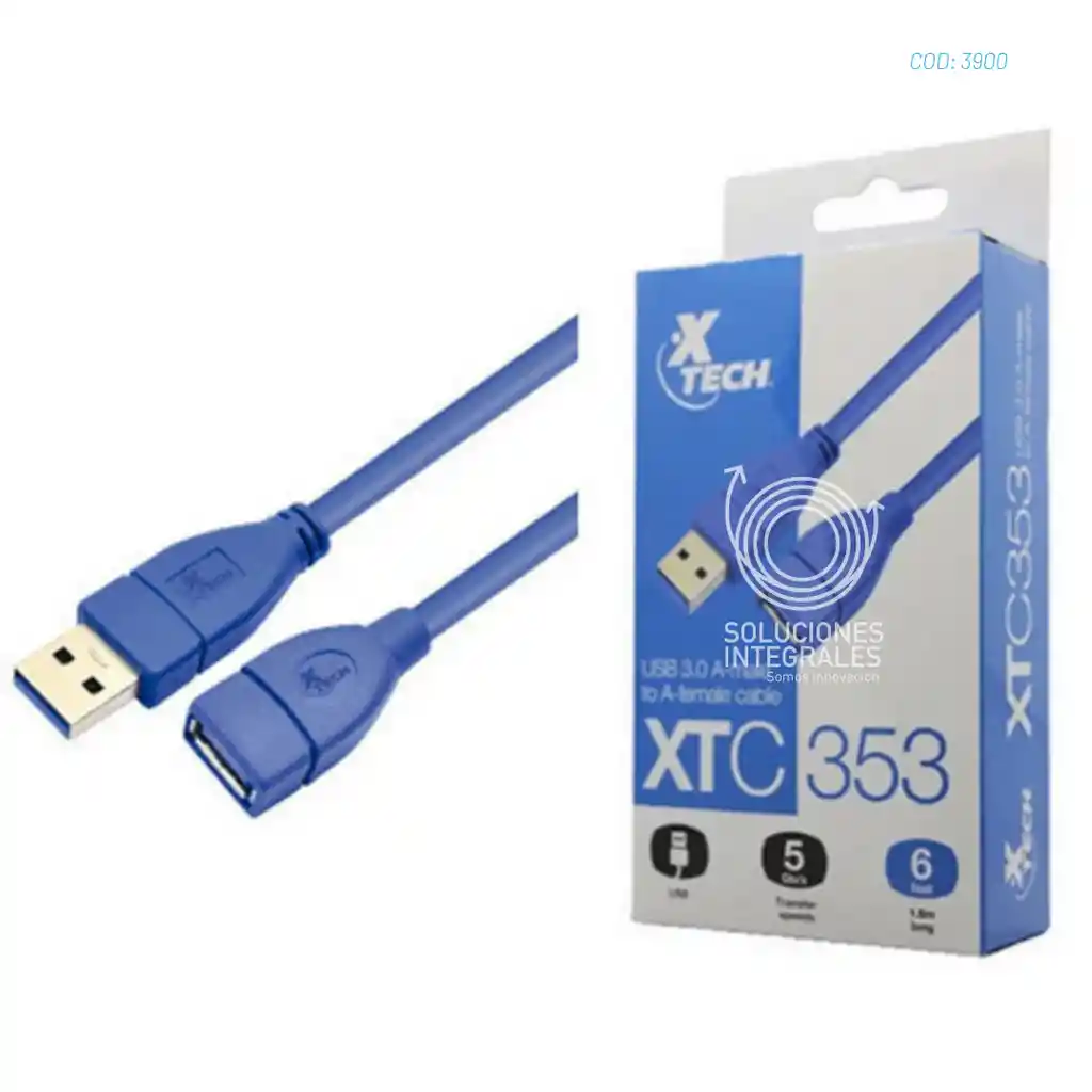 Xtech Cable Usb 3.0 1.8mt