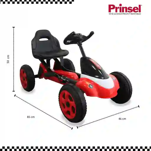 Carro De Pedal Go Kart Monza Red