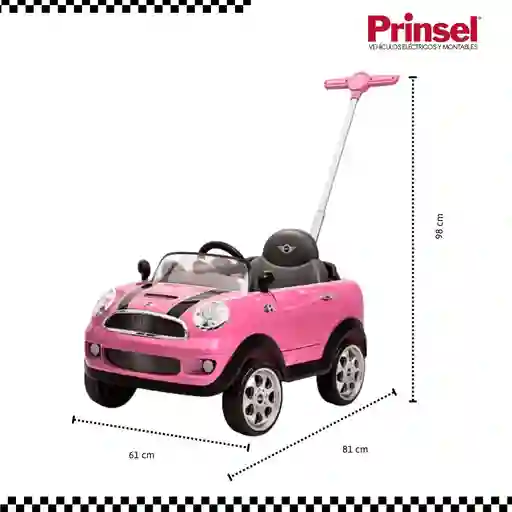 Push Car Minicooper Pink