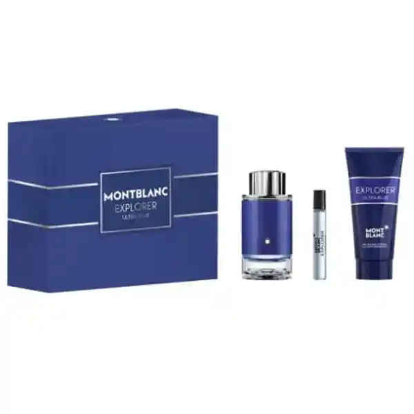 Montblanc Set De Perfume Para Hombretripack Ultra Blue 100 Ml