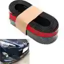 Lip De Bumper Universal Tipo Fibra De Carbono Tunning Carro