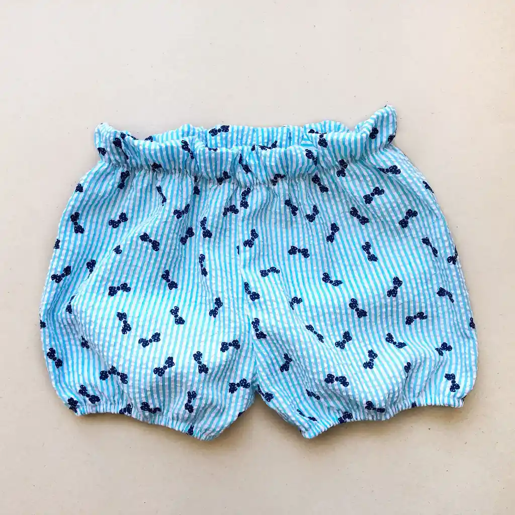 Ropa De Bebé. Bombacho / Cubre Pañal, Short Estampado Paraguas 24 M