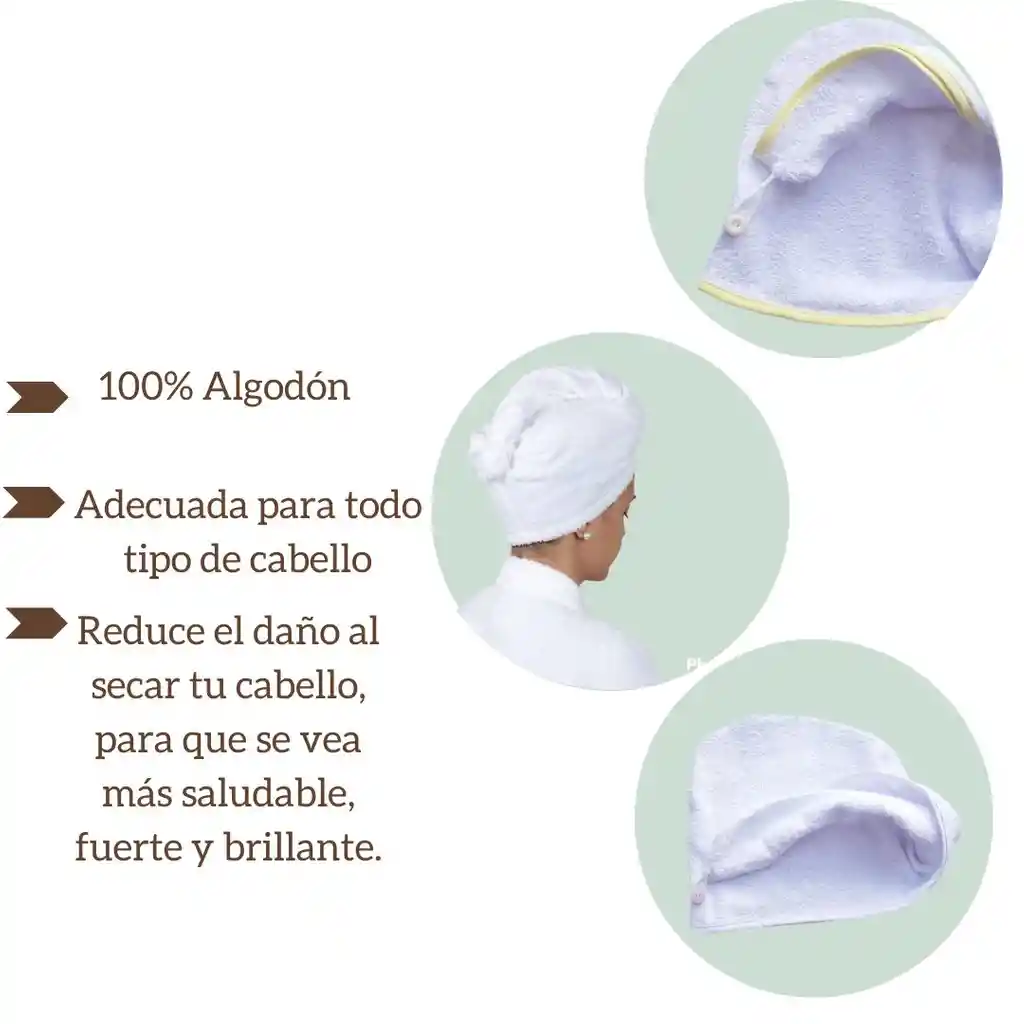 Toalla Turbante Para El Cabello