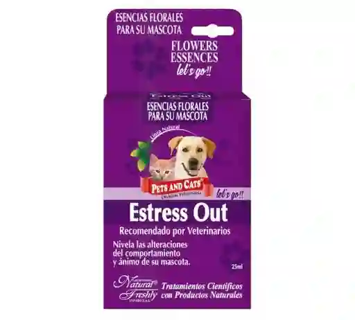 Esencia Floral Stress Estres Out Gotas Para Perros Y Gatos X 25ml