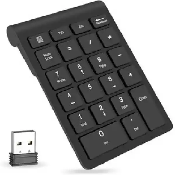 Mini Teclado Numérico Inalámbrico Ergonómico Laptop Usb 2.4g