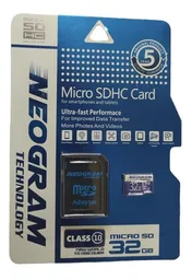 Memoria Micro Sd Neogram 32gb De Alta Velocidad