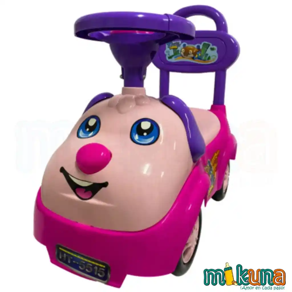 Carro Montable Perrito Rosado