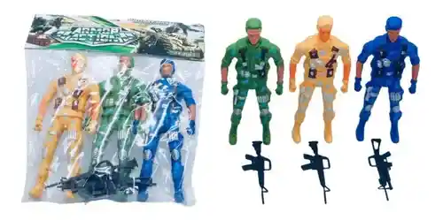 Soldados Militares Juguete Figuras Acción Juego Niños Soldad