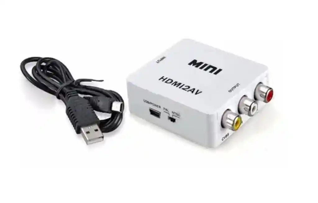 Adaptador Convertidor De Hdmi A Rca Video Version 1080p Hd