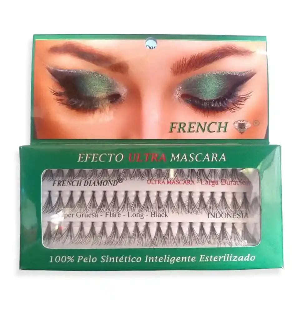 Pestañas Efecto Ultra Mascara French Diamond - Largas