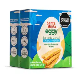 Eggy Barra Cereal Sabor Vainilla Santa Anita Proteina Huevo (276 Gr)