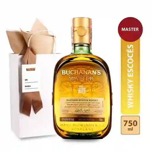 Combo Whisky Buchanan´s Master Blender 750 Ml + Bolsa Regalo