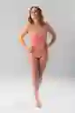 Vestido De Baño Enterizo Heart Ref. Aire Salmon Talla S