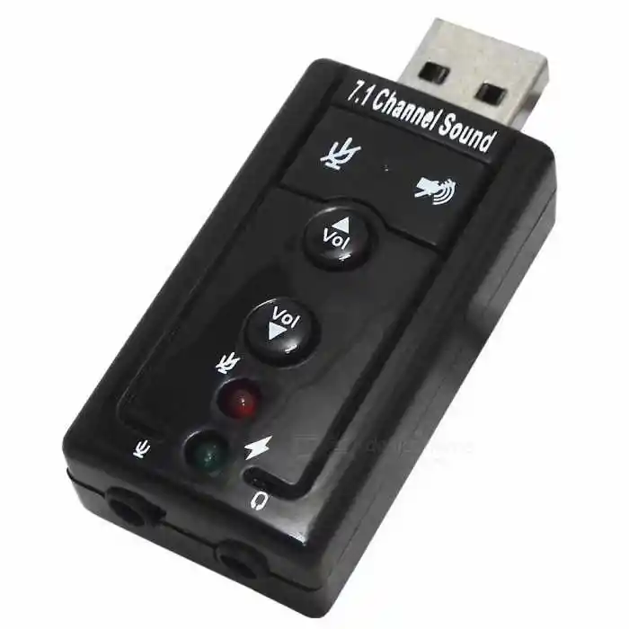 Usb Virtual 7.1 Channrl Sound Adapter / To Your Pc Virtual 7.1