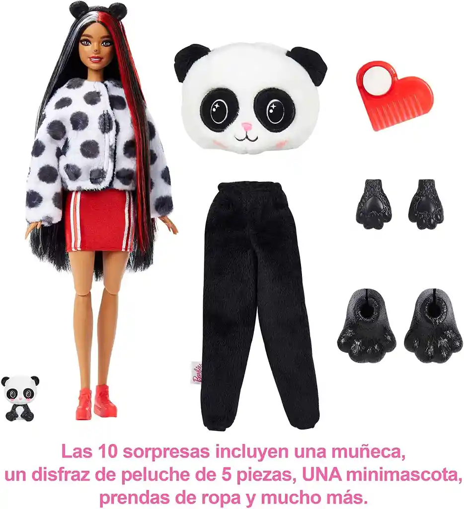 Muñeca Barbie Cutie Reveal Oso Panda Original