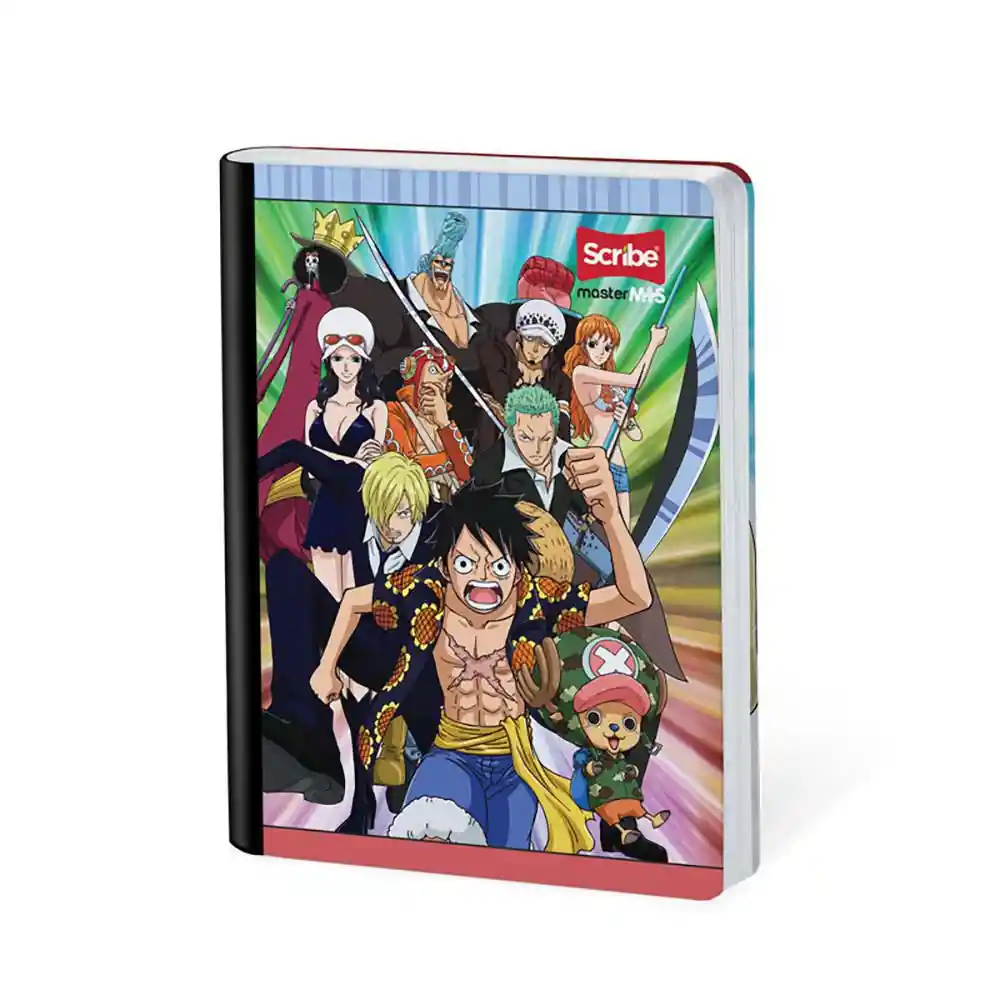 Cuaderno Onepiece Master Mas Rayado 100 Hojas Cosido Scribe