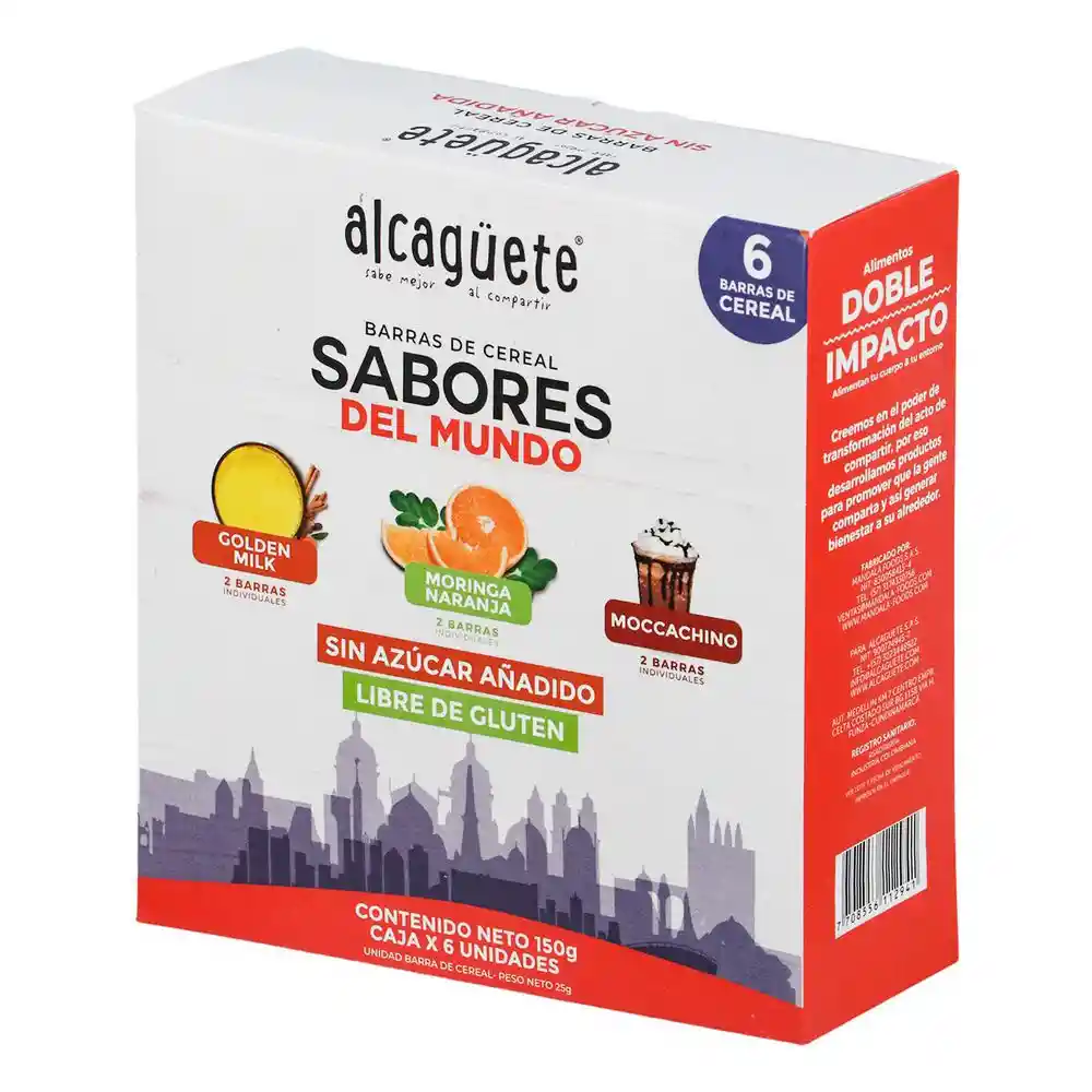 Alcaguete  Barras Cereal Milk Nara Moca150 Gr