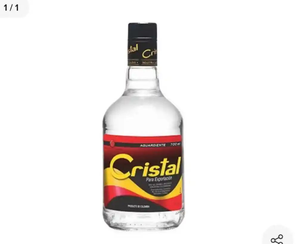 Aguardiente Cristal Tradicional