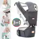 Cargador Canguro Silla Bebé 3 En 1 Ergonómico Gris