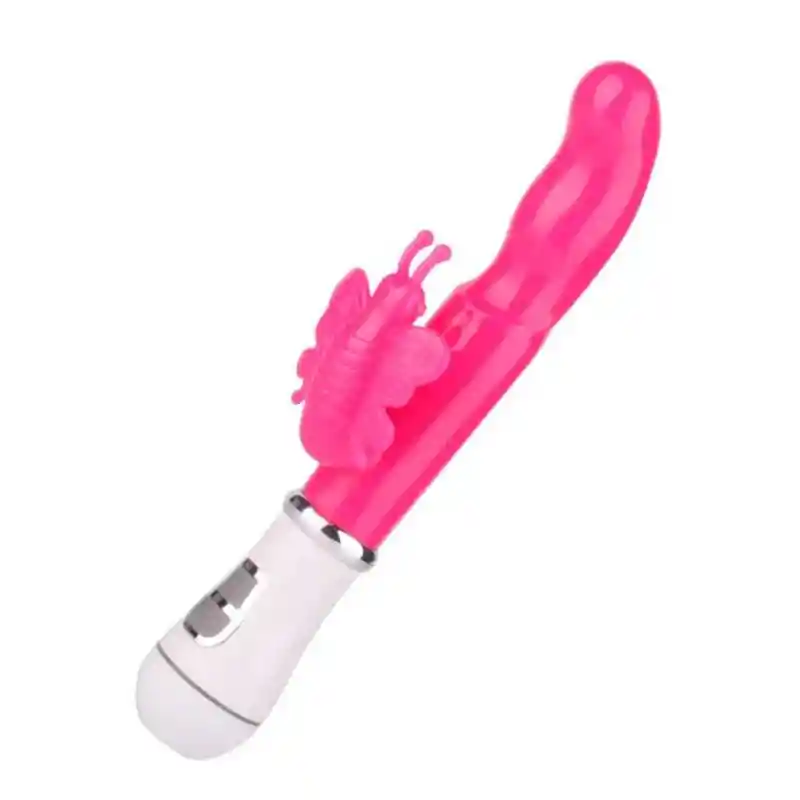 Vibrador Doble Estimulacion Punto G Y Clitoris G Point Butterfly Recargable