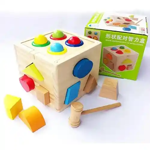 Cubo Didactico En Madera