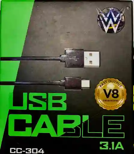 Cable V8 3.1a Para Carga Rápida Y Eficiente