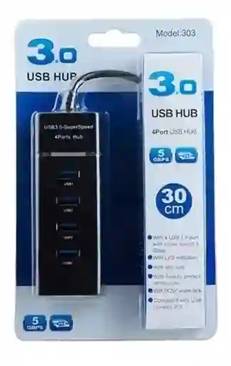 Hub Usb 3.0 4 Puertos Cable 30