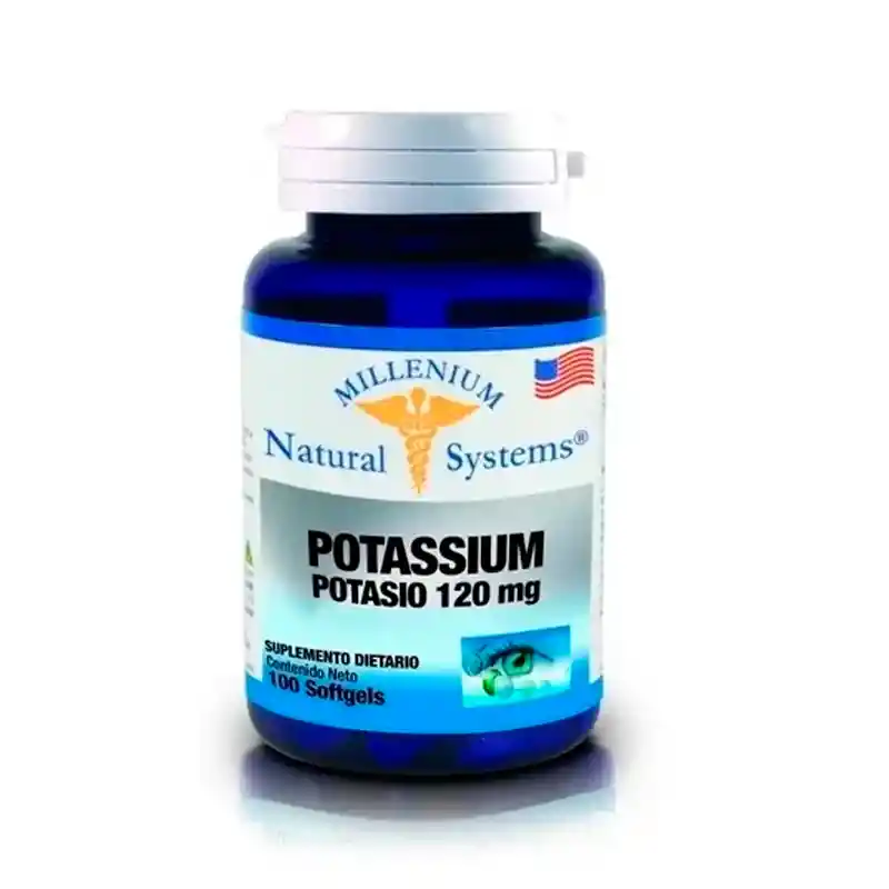 Potassium 120mg 100 Capsulas