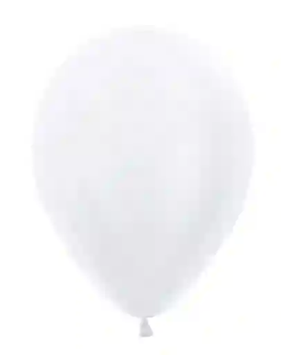 R-12 Globos Bombas Satin Blanco Sempertex X 12 Und